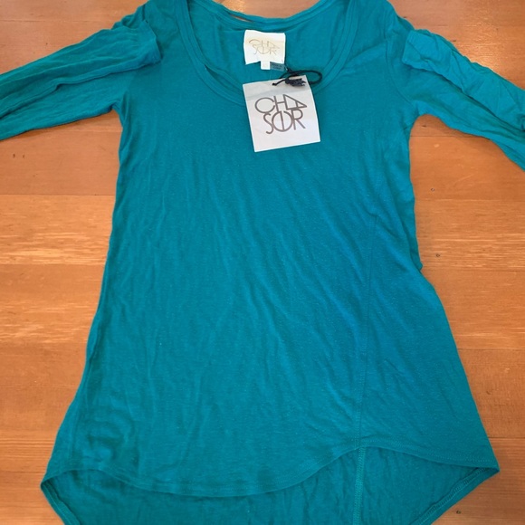 Chaser cut out high low long sleeve t shirt XS - Picture 11 of 12